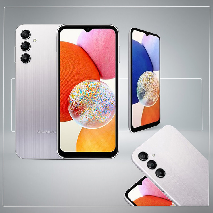 گوشی موبایل سامسونگ مدل Galaxy A14 دو سیم کارت ظرفیت 128 گیگابایت و رم 6 گیگابایت به همراه شارژر سامسونگ