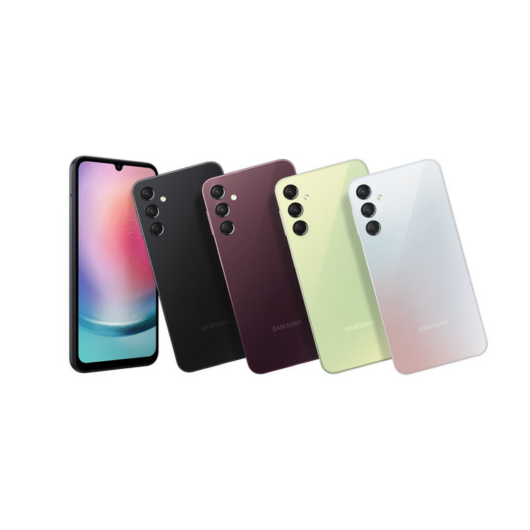 گوشی موبایل سامسونگ مدل Galaxy A24 4G دو سیم کارت ظرفیت 128 گیگابایت و رم 6 گیگابایت به همراه شارژر 25وات سامسونگ - ویتنام