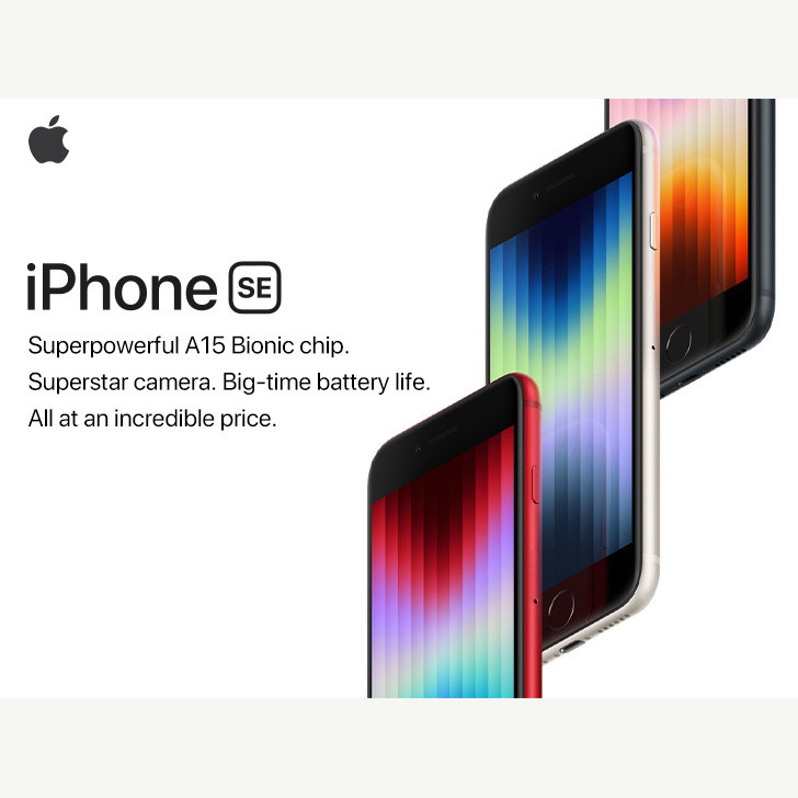 گوشی موبایل اپل مدل iPhone SE 2022 JA تک سیم کارت ظرفیت 64 گیگابایت و رم 4 گیگابایت - اکتیو