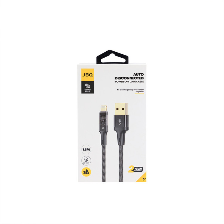 کابل تبدیل USB به لایتنینگ جی بی کیو مدل ca-728 طول 1.5 متر