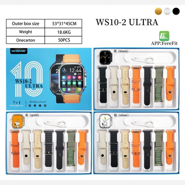 ساعت هوشمند اولترا مدل WISME WS10-2 ultra