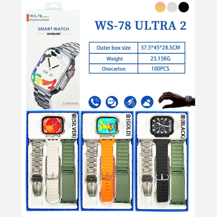 ساعت هوشمند مدل WISME WS-78 Ultra 2