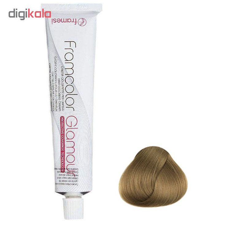 رنگ مو فرامسی مدل glamour شماره 8.36 حجم 100 میلی لیتر رنگ بلوند روشن ماسه ای