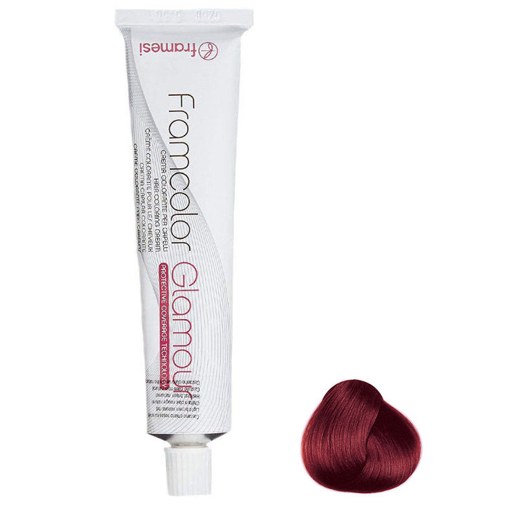 رنگ مو فرامسی مدل glamour شماره 5.56 حجم 100 میلی لیتر رنگ قرمز قهوه ای