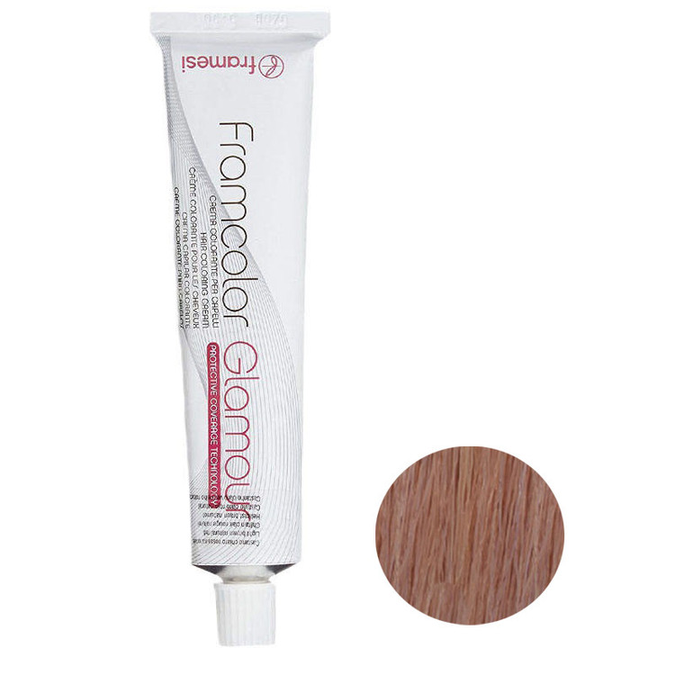 رنگ مو فرامسی مدل glamour شماره 9.6 حجم 100 میلی لیتر رنگ بلوند مرواردیدی بسیار روشن