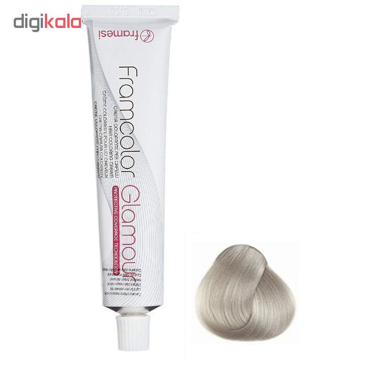 رنگ مو فرامسی مدل glamour شماره 10.62 حجم 100 میلی لیتر رنگ بلوند یخی بسیار روشن