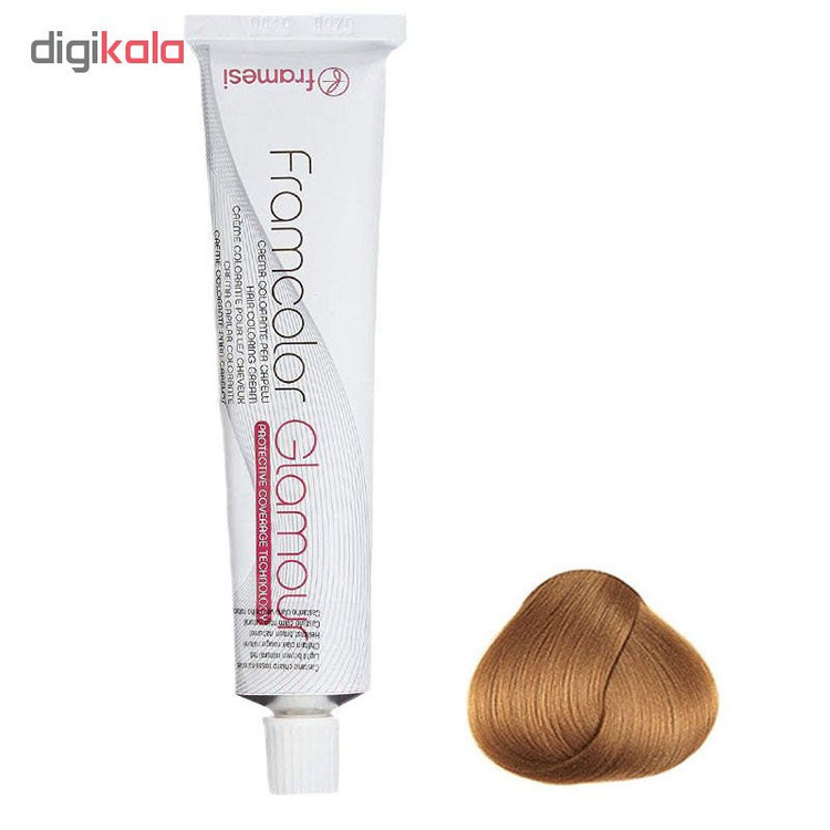 رنگ مو فرامسی مدل glamour شماره 8.46 حجم 100 میلی لیتر رنگ بلوند کهربای روشن
