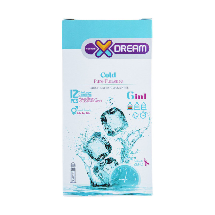 کاندوم ایکس دریم مدل Cold بسته 12 عددی