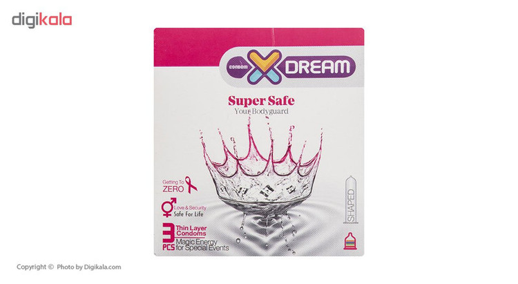 کاندوم ایکس دریم مدل Super Safe بسته 3 عددی