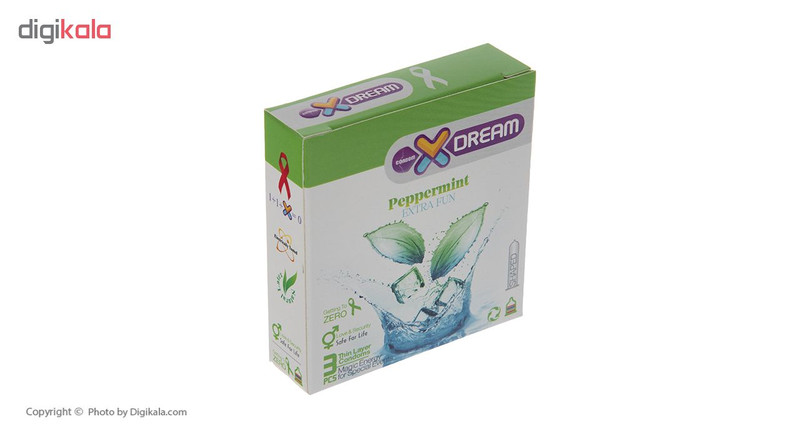 کاندوم ایکس دریم مدل Peppermint بسته 3 عددی