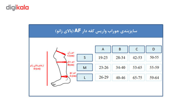 جوراب واریس ورنا مدل AF