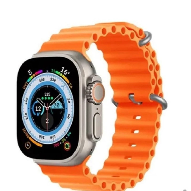 ساعت هوشمند تمام لمسی نمونه اپل واچ ضد آب تماس بلوتوس متصل به آیفون و اندروید smart watch اولترا ساعت اپل طرح