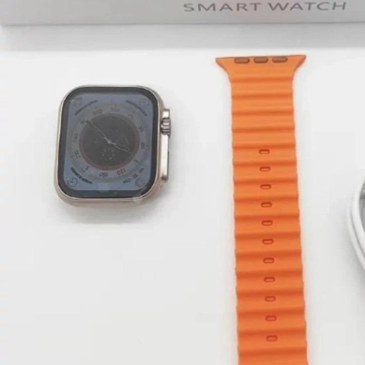 ساعت هوشمند تمام لمسی نمونه اپل واچ ضد آب تماس بلوتوس متصل به آیفون و اندروید smart watch اولترا ساعت اپل طرح