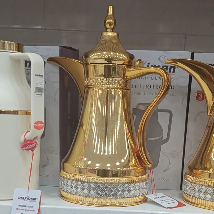 فلاکس چای قهوه عربی طلایی مارک دار درجه یک اصلی با نگه داری طولانی دبی لنج