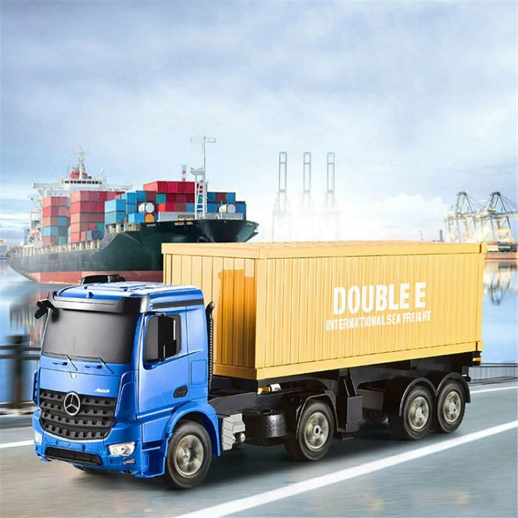 ماشین بازی کنترلی دابل ای مدل Mercedes-Benz Arocs Container Truck