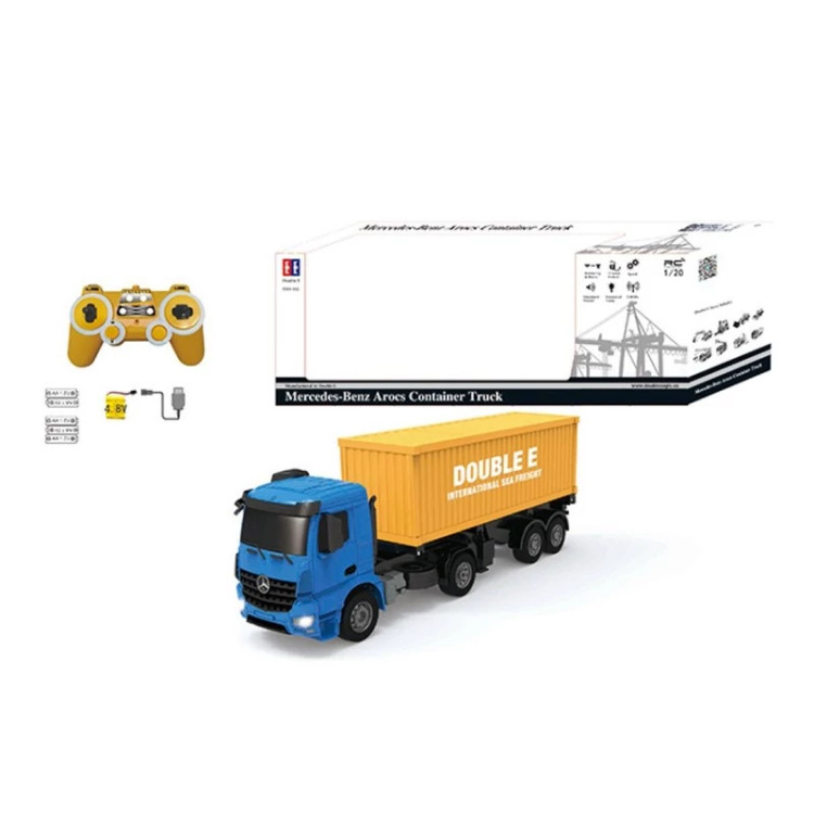 ماشین بازی کنترلی دابل ای مدل Mercedes-Benz Arocs Container Truck