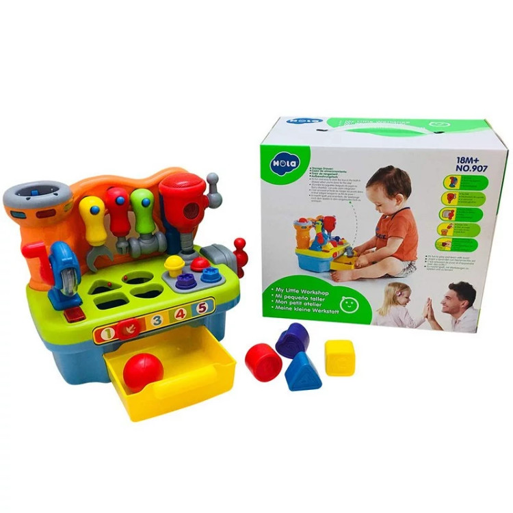 اسباب بازی هولا مدل جعبه ابزار کد 907