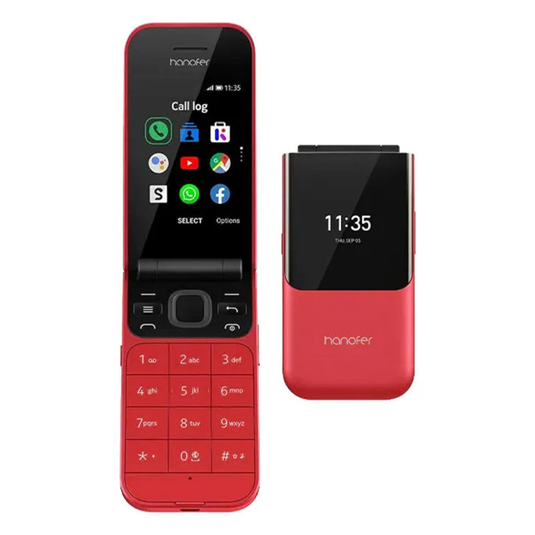 گوشی موبایل هانوفر مدل 2720 Flip دو سیم کارت ظرفیت 128 مگابایت و رم 128 مگابایت