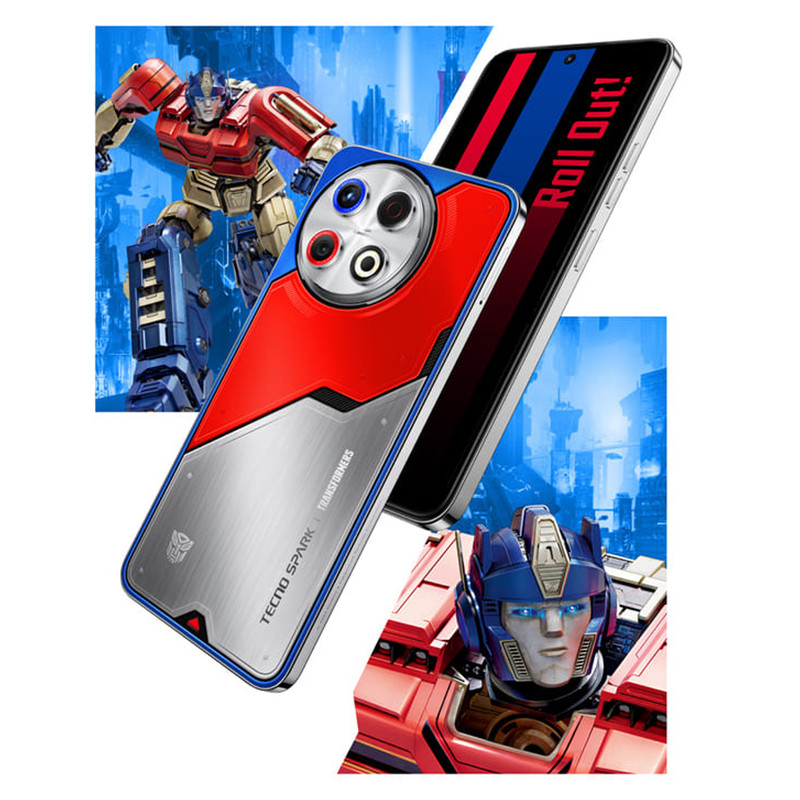 گوشی موبایل تکنو مدل Spark 30 Pro Optimus Prime Limited Edition دو سیم کارت ظرفیت 256 گیگابایت و رم 8 گیگابایت