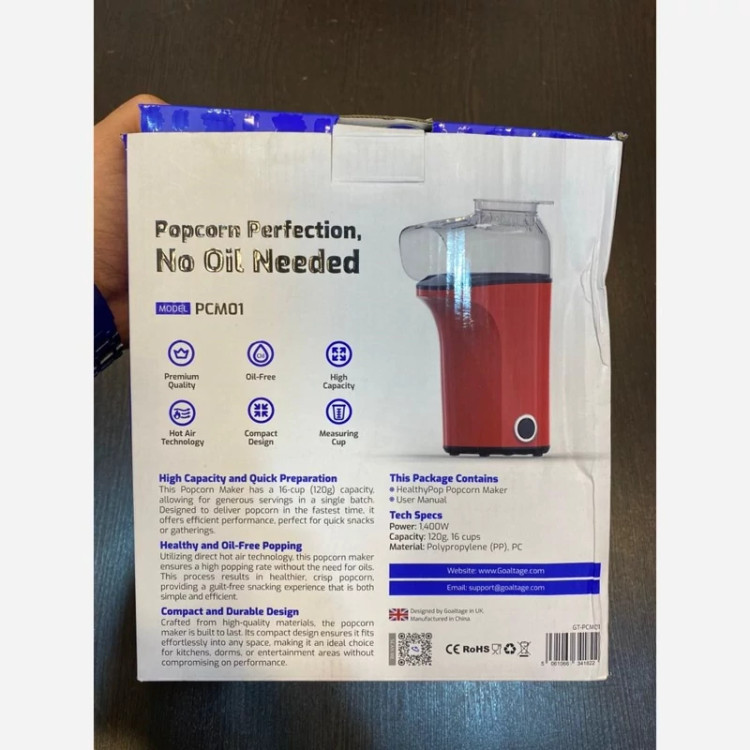 دستگاه پاپ کورن ساز گلتیج مدل PCM01 HealthyPop