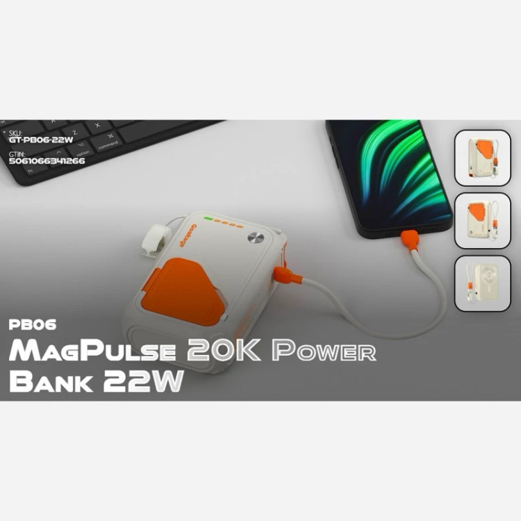 پاور بانک گلتیج مدل MagPulse ظرفیت 20000 میلی آمپر ساعت (GOALTAGE GT-PB06 22W)