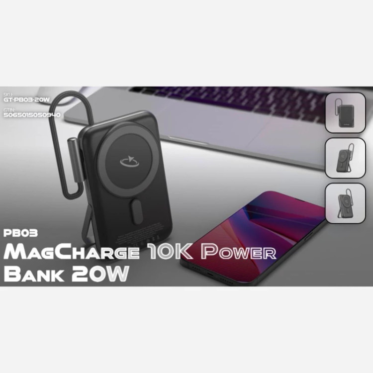 پاور بانک گلتیج مدل MagCharge ظرفیت 10000 میلی آمپر ساعت (GOALTAGE GT PB03)