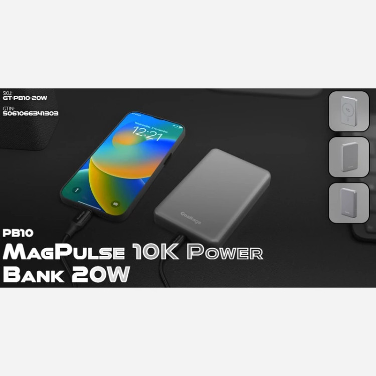 پاور بانک گلتیج مدل MagPulse ظرفیت 10000 میلی آمپر ساعت (GOALTAGE GT-PB10 20W)