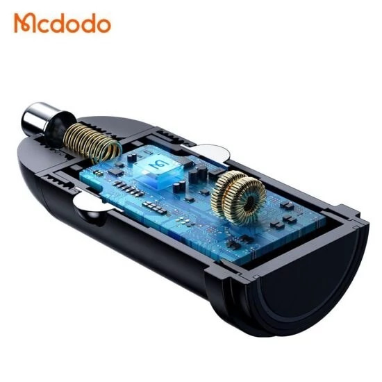 شارژر فندکی فست شارژ مک دودو CC-7493 QC PD 3A 30W + کابل شارژ صد اورجینال