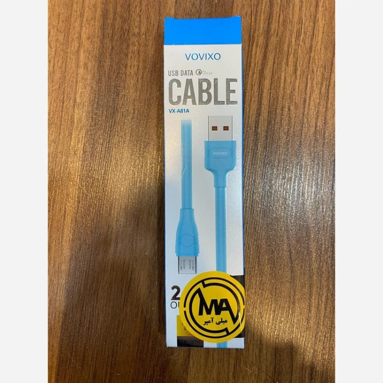 کابل شارژ سیلیکونی برند VOVIX مدل USB TO MICRO