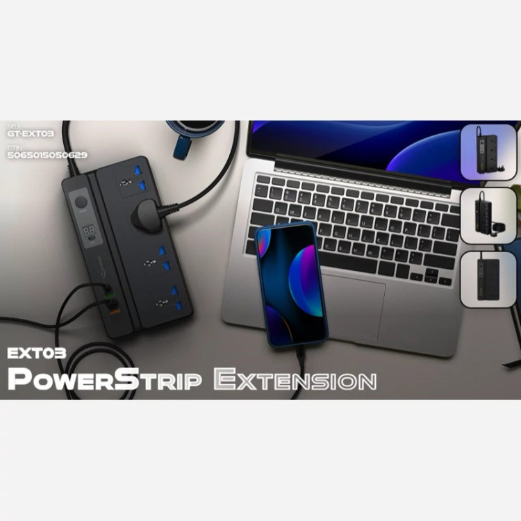 چندراهی برق گلتیج مدل EXT03 - PowerHub Plus