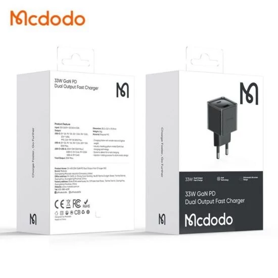 شارژر دیواری 33 وات مک دودو مدل CH-415 صد اورجینال