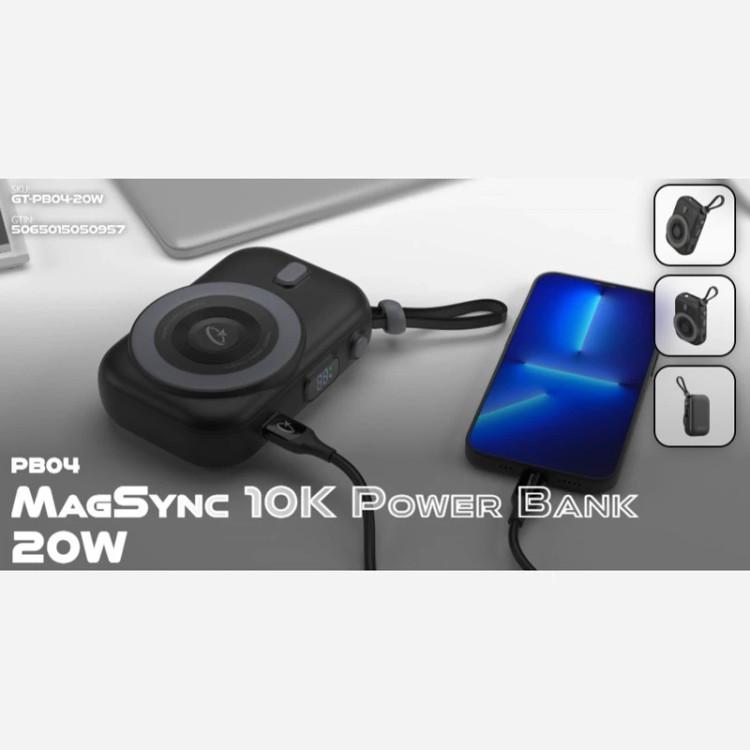 پاور بانک گلتیج مدل MagSync ظرفیت 10000 میلی آمپر ساعت (GOALTAGE GT-PB04 20W)