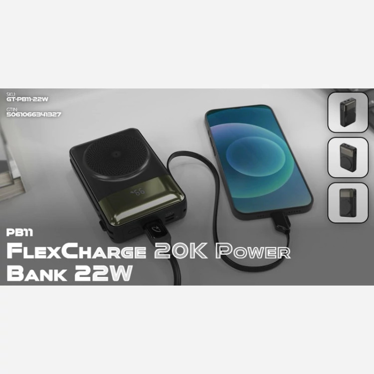پاور بانک گلتیج مدل FlexCharge ظرفیت 20000 میلی آمپر ساعت (GOALTAGE GT-PB11 22W)