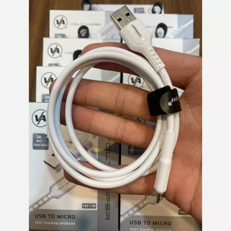 کابل شارژ VOLT AMPER مدل USB TO MICRO سیلیکونی