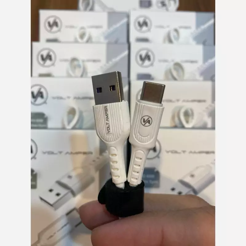 کابل شارژ VOLT AMPER مدل USB TO TYPE-C سیلیکونی