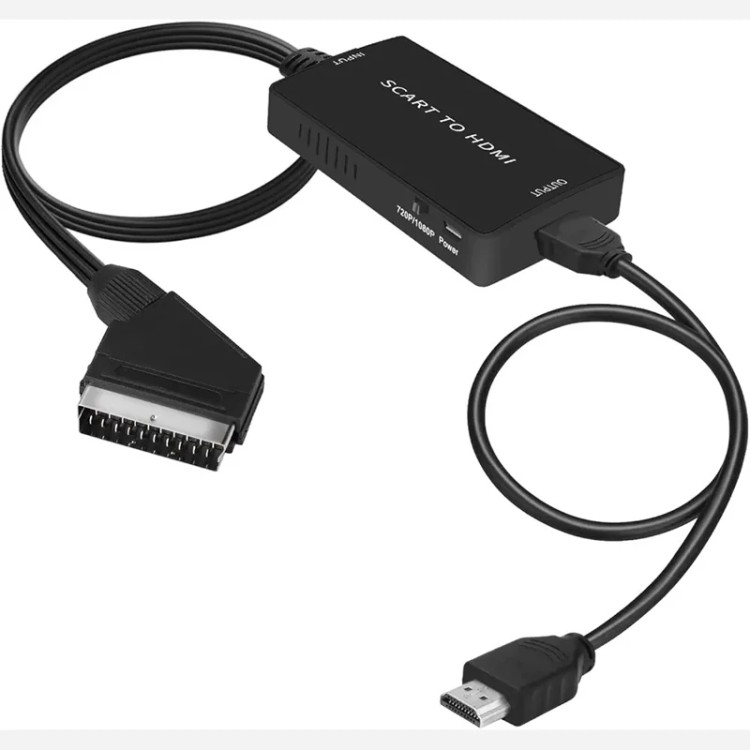 تبدیل SCART به HDMI همراه با کابل HDMI (پس کرایه)