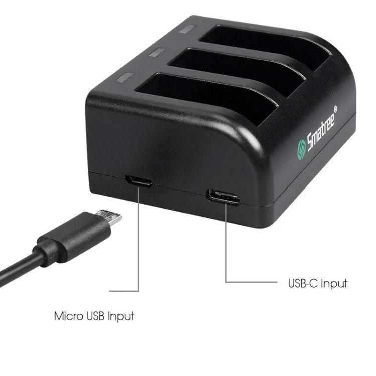 شارژ باتریGoPro hero برند Smatree اورجینال اروپا