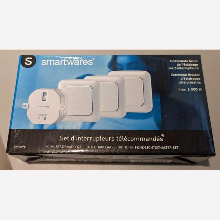 مجموعه 3عددی کلید برق بیسیم کنترل از راه دورSmartwares اورجینال امازون المان
