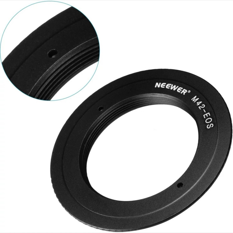 اداپتور لنز m42 Neewer به دوربین کانن الیاژ الومنیوم با کیفیت اورجینال امازون المان