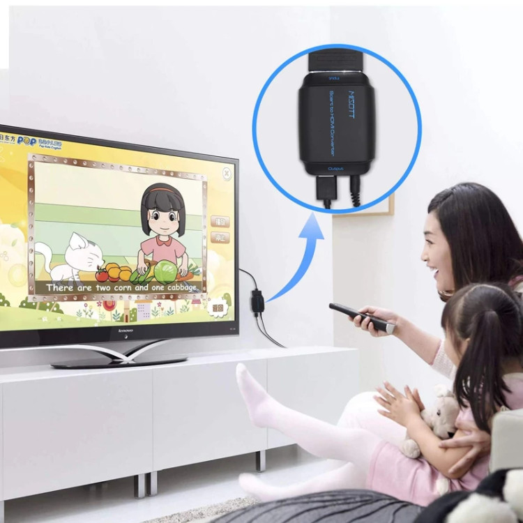 مبدل ورودی خروجی HDMI بScart
