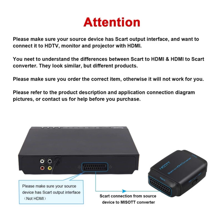 مبدل ورودی خروجی HDMI بScart