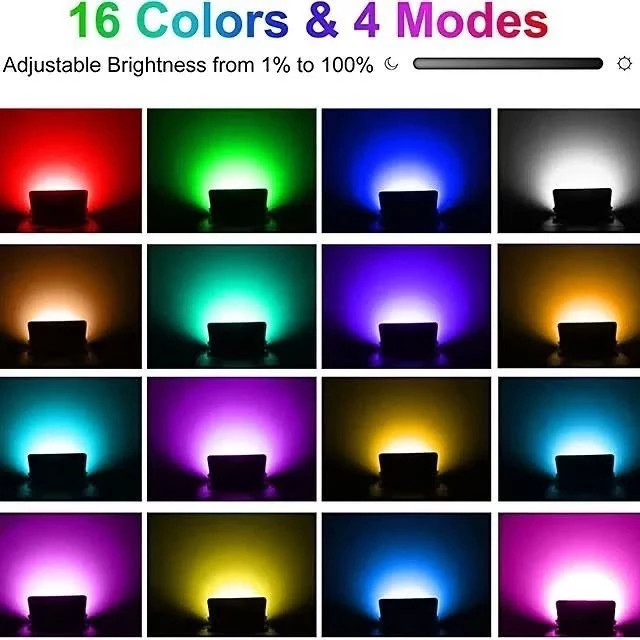 نور افکن های 100واتی RGB کنترل از راه دور/پک 2 عددی