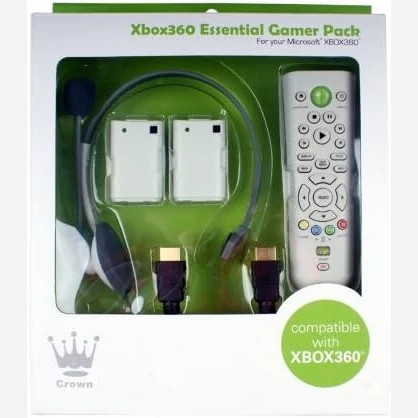 پک گیمرایکس باکسXBOX360 هدست/دوعددباتری کابل و هدست (پس کرایه)