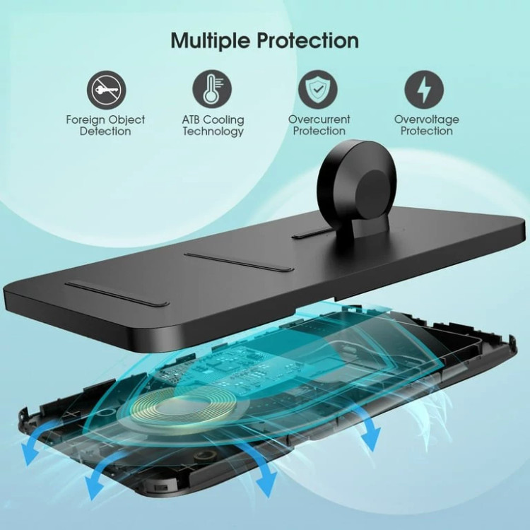 شارژر وایرلس Seneo 2in1 مدل PA150A اورجینال امازون المان