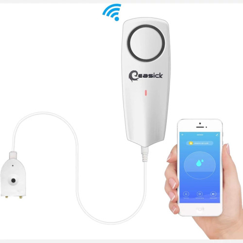 سنسور و نشتی یاب هوشمند آب اتصال دارای برنامه WiFi 100dB برند Easick (پس کرایه)