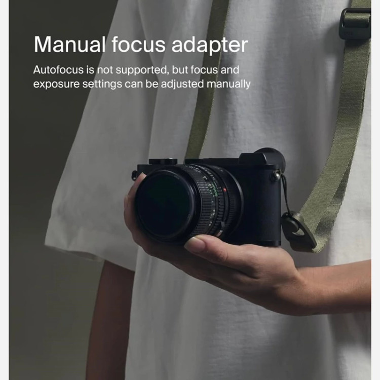 اداپتور لنزUrthبرای دوربینOlympus omو بدنهLeica L جنس بدنه از الومنیوم و مس سخت شده ضد انعکاس و روکش مات اورجینال المان