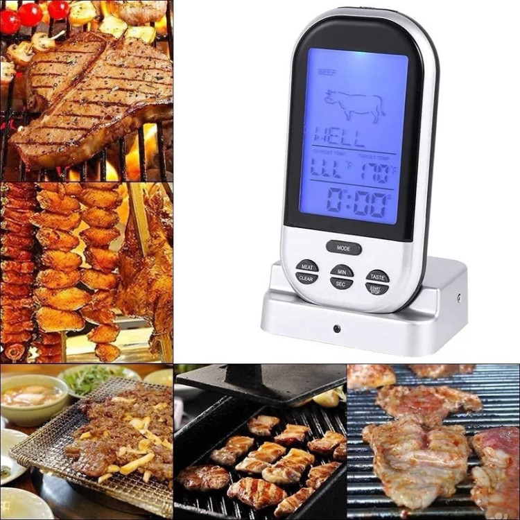 دماسنج الکترونیکی برای 8 نوع پخت گوشت/مرغ/ماهی