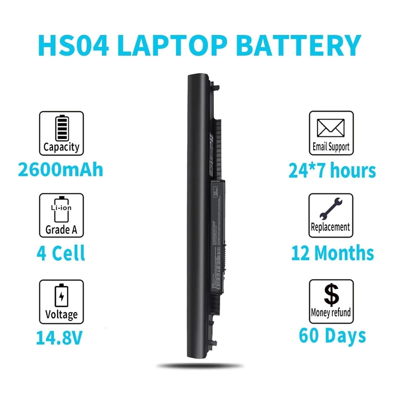 باتری لپ تاپ HP مدلHS04/ HS03 HSTNN-LB6U اورجینال امازون المان