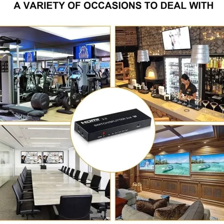 KVM سوییچ مدل 2 پورت Hdmi /usbحرفه ای بار امازون (پس کرایه)