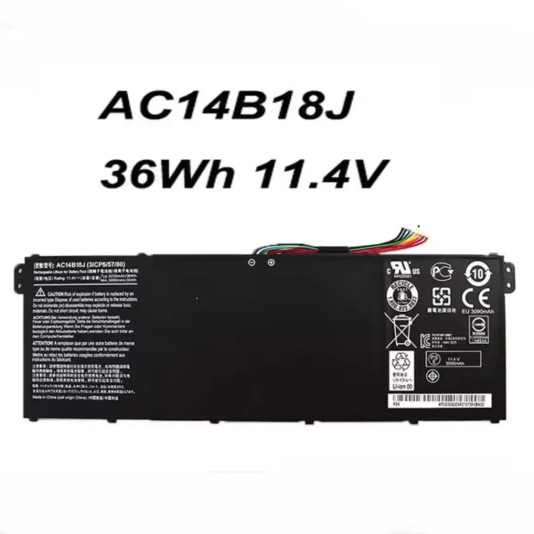 باتری 3 سلولی لبتاپ ایسر مدل AC14B18J اورجینال امازون المان